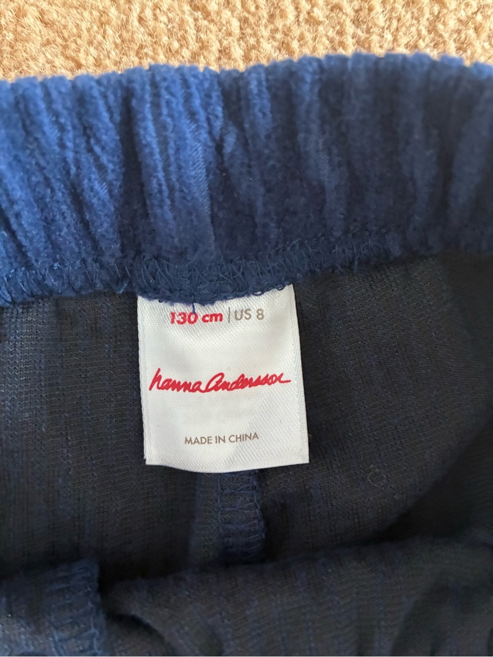 Warm Navy Blue Hannah Andersson Ribbed Leggings Never Worn - Picture 2 of 3